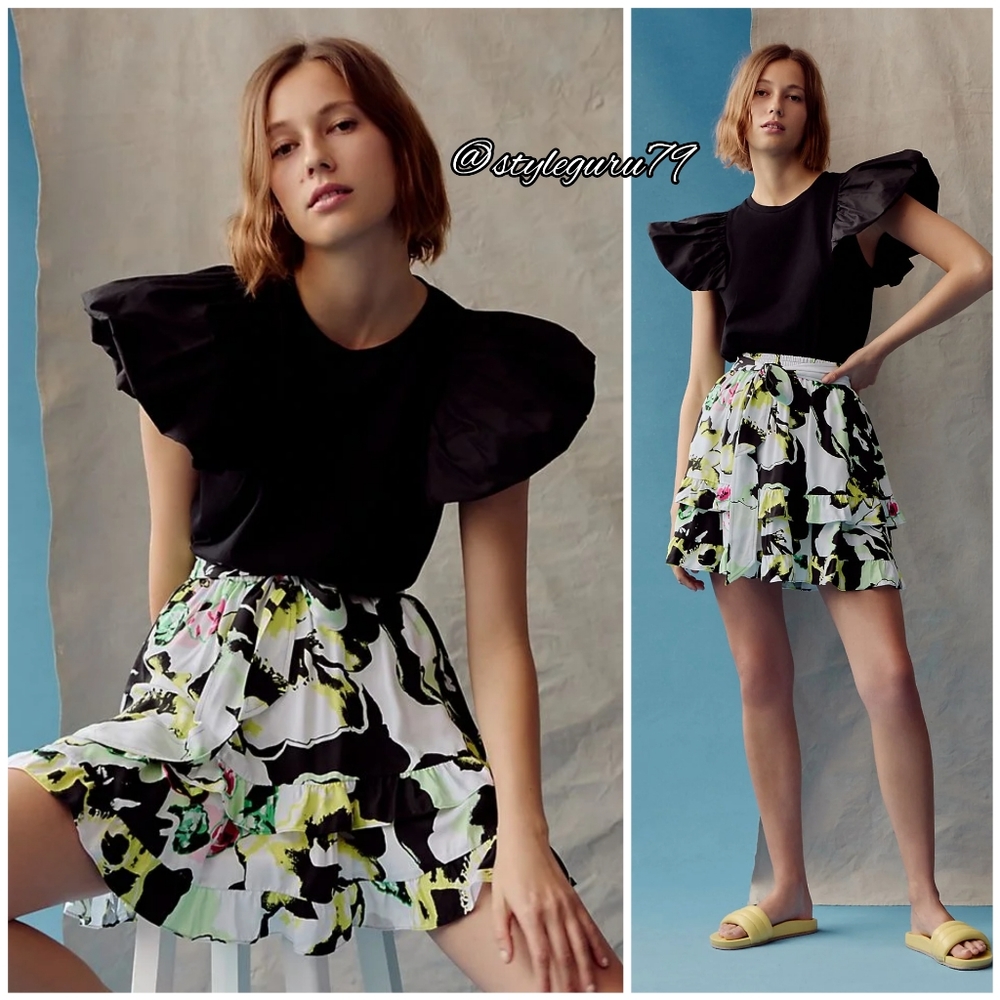 NWT, Peter Som For Anthropologie, Persephone Mini Skirt